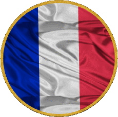 Drapeaux Europe France National Rond 