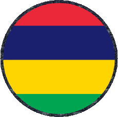 Bandiere Africa Mauritius Tondo 