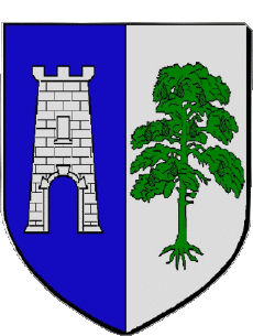 Blasone-Bandiere Francia Dipartimenti - Città 38 LA TOUR DU PIN Blasone