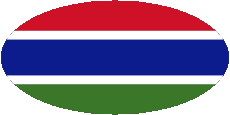 Banderas África Gambia Oval 01 