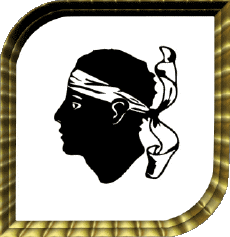 Drapeaux France Régions Corse Carré 