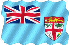 Flags Oceania Fiji Waving 