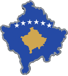 Drapeaux Europe Kosovo Carte 
