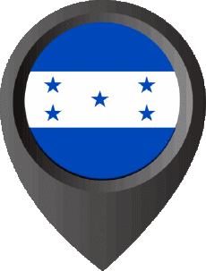 Flags America Honduras Location Pin 