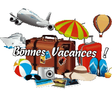 Messagi Francese Bonnes Vacances Sfondo trasparente 27 