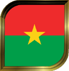 Flags Africa Burkina Faso Square 