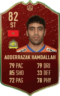 Multimedia Vídeo Juegos F I F A - Jugadores  cartas Marruecos Abderrazak Hamdallah 