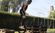 Humour - Fun PERSONNAGES Monocycle Gamelle Fail 