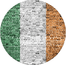 Fahnen Europa Irland Runde 