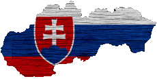Banderas Europa Eslovaquia Mapa 
