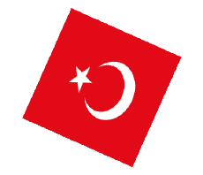 Fahnen Asien Türkei Kugel - Würfel 