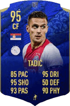 Multi Media Video Games F I F A - Card Players Serbia Dusan Tadic 