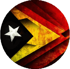 Fahnen Asien Osttimor Runde 