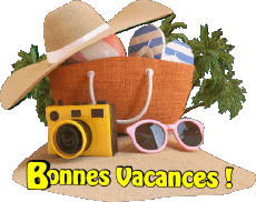 Mensajes Francés Bonnes Vacances Fondo transparente 31 