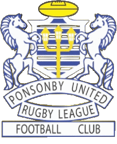 Deportes Rugby - Clubes Mundo - Logotipo Nueva Zelanda P PONSONBY PONIES 