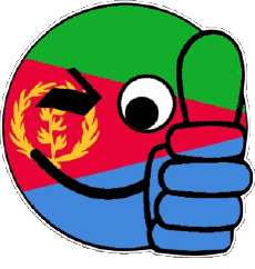Banderas África Eritrea Smiley - OK 