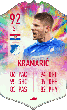 Multimedia Videospiele F I F A - Karten Spieler Kroatien Andrej Kramaric 
