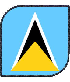 Fahnen Amerika St. Lucia Platz 