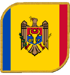 Drapeaux Europe Moldavie Carré 