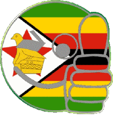 Bandiere Africa Zimbabwe Faccina - OK 