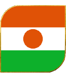 Bandiere Africa Niger Quadrato 