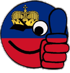 Banderas Europa Liechtenstein Smiley - OK 
