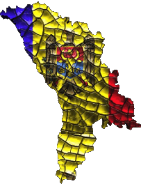 Bandiere Europa Moldova Carta Geografica 