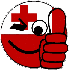 Drapeaux Océanie Tonga Smiley - OK 