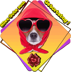 Messages Allemand Alles Gute zum Geburtstag Tiere 12 