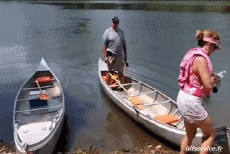 Humor -  Fun Sports Canoe Kayak Falls - Fail 