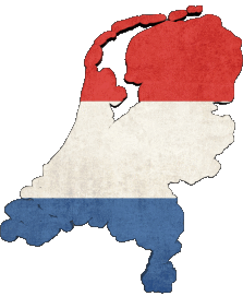 Bandiere Europa Paesi Bassi Carta Geografica 