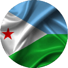 Flags Africa Djibouti Round 