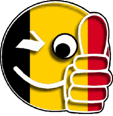 Flags Europe Belgium Smiley - OK 