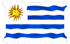 Banderas América Uruguay Ondulación 