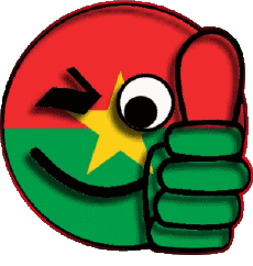 Flags Africa Burkina Faso Smiley - OK 