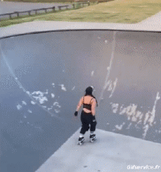 Humor -  Fun Sports Roller Skate Gamelle Fail 