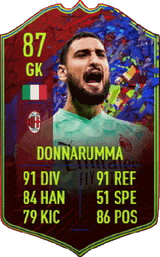 Multimedia Vídeo Juegos F I F A - Jugadores  cartas Italia Gianluigi Donnarumma 
