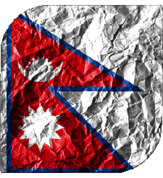 Flags Asia Nepal Square 