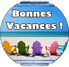 Messages French Bonnes Vacances Transparent Background 02 