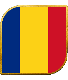 Flags Europe Romania Square 