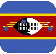 Drapeaux Afrique Eswatini Carré 