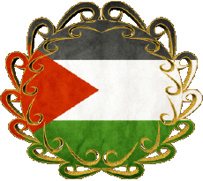 Banderas Asia Palestina Forma 