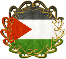 Bandiere Asia Palestina Forma 
