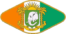 Bandiere Africa Costa d'Avorio Ovale 02 