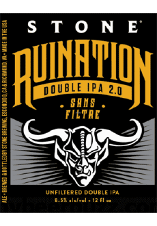 Ruination double ipa 2.0-Drinks Beers USA Stone Brewing co Ruination double ipa 2.0