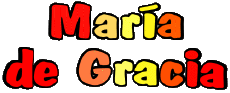 Prénoms FEMININ - Espagne M Composé María de Gracia 