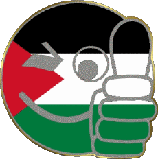 Flags Asia Palestine Smiley - OK 