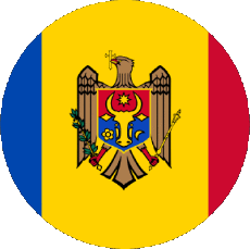 Drapeaux Europe Moldavie Rond 