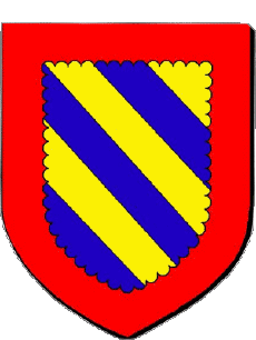 Blasón-Banderas Francia Departamentos - Ciudades 58 Nievre Blasón