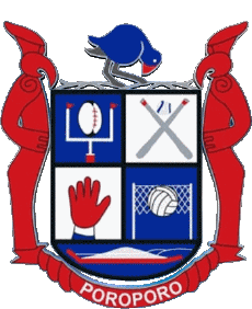 Deportes Rugby - Clubes Mundo - Logotipo Nueva Zelanda P Poroporo RCF 